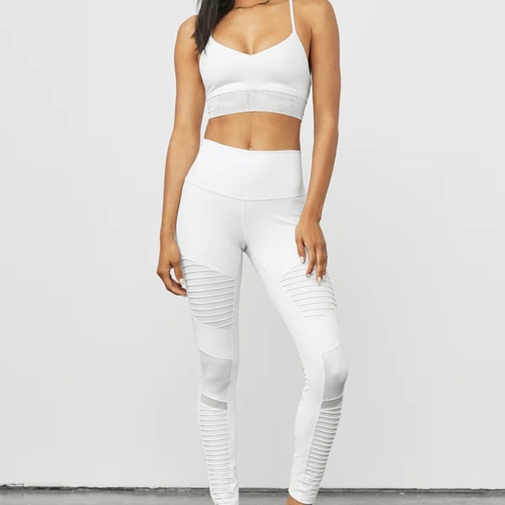 All-Yoga HIGH LEGGING - WHITE/WHITE GLOSSY - Medium